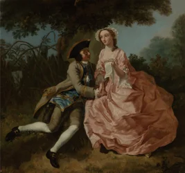 Amanti in un paesaggio